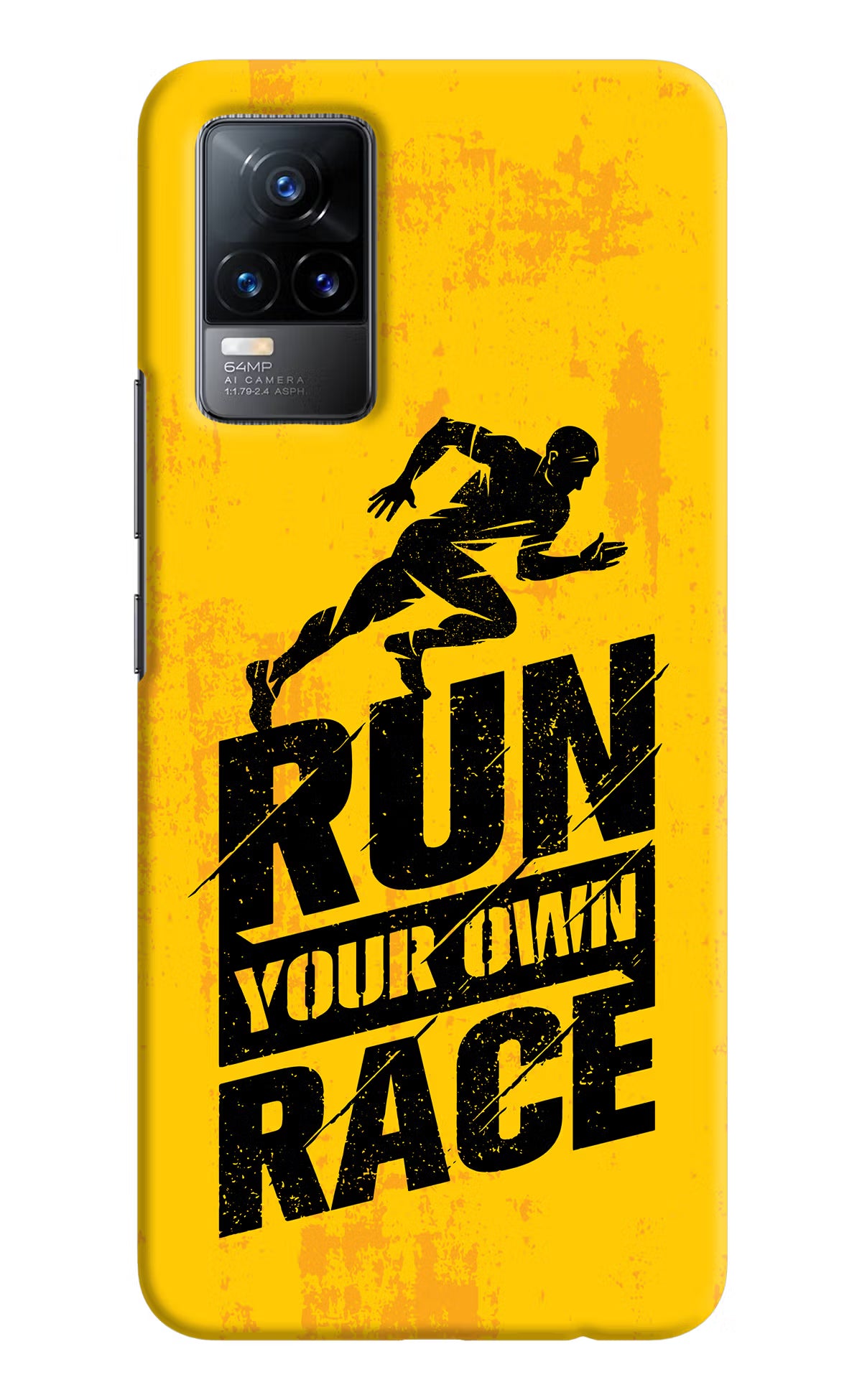 Run Your Own Race Vivo Y73/V21E 4G Hard Case Back Cover by Casekaro