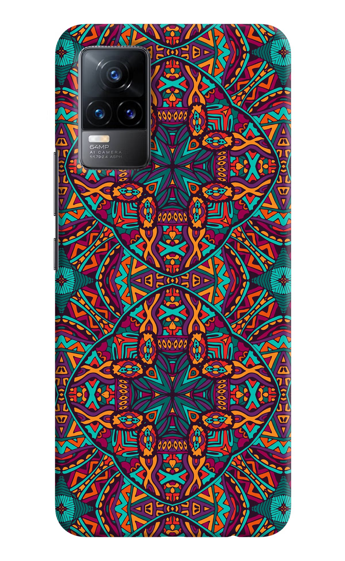 Colour Mandala Vivo Y73/V21E 4G Hard Case Back Cover by Casekaro