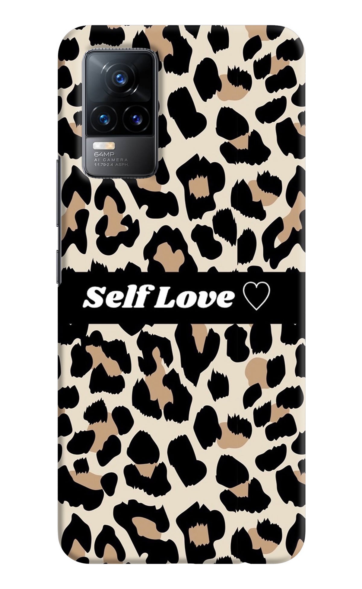 Leopard Print Self Love Vivo Y73/V21E 4G Back Cover