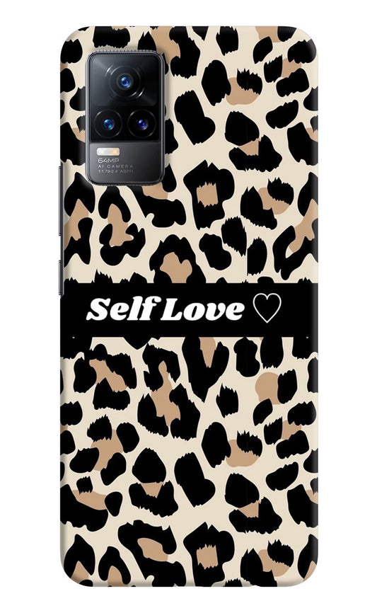 Leopard Print Self Love Vivo Y73/V21E 4G Hard Case Back Cover by Casekaro