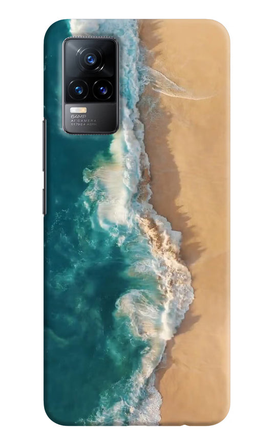 Ocean Beach Vivo Y73/V21E 4G Hard Case Back Cover by Casekaro