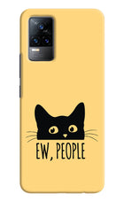 Ew People Catitude Vivo Y73/V21E 4G Hard Case Back Cover by Casekaro