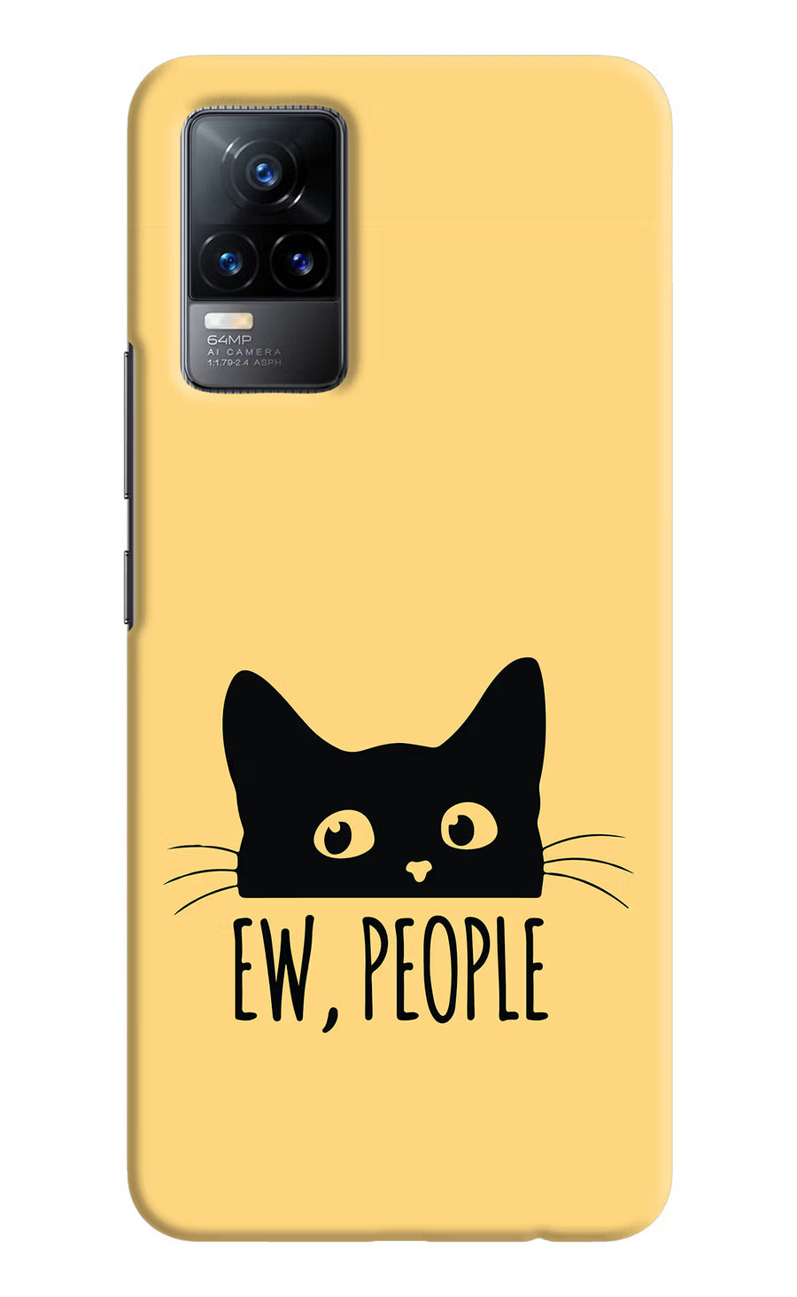 Ew People Catitude Vivo Y73/V21E 4G Back Cover, Hard case