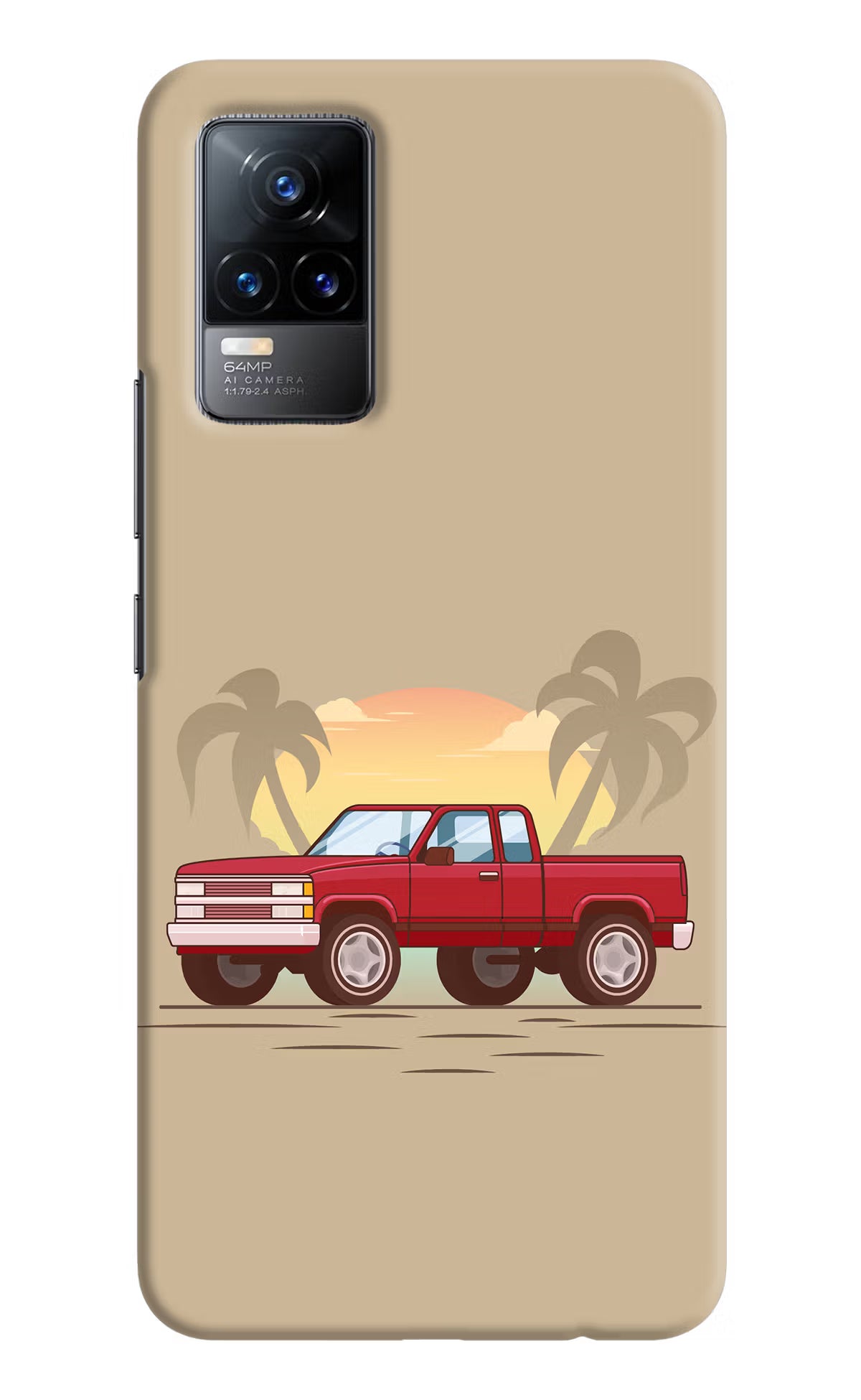 Desert Classic Drive Vivo Y73/V21E 4G Hard Case Back Cover by Casekaro