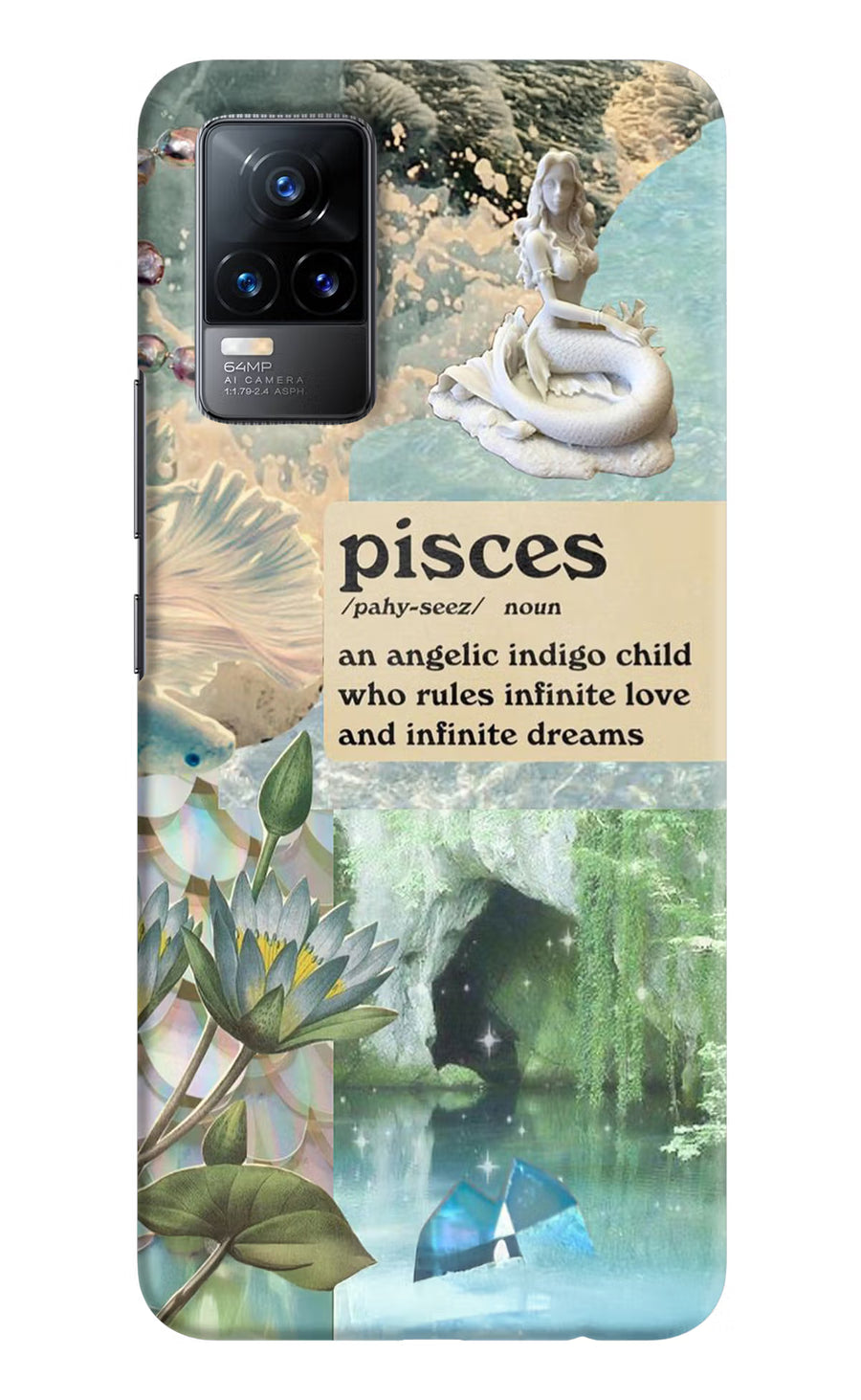 Pisces Zodiac Vivo Y73/V21E 4G Back Cover, Hard case