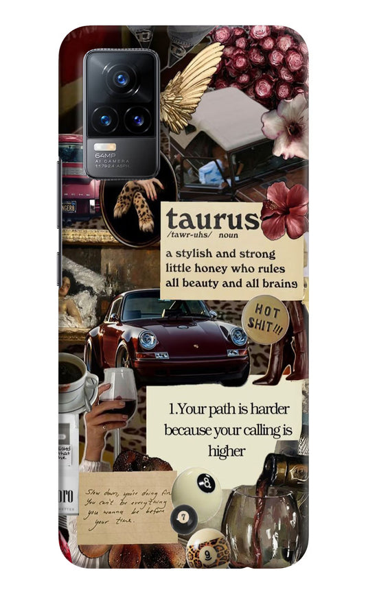 Taurus Zodiac Vivo Y73/V21E 4G Hard Case Back Cover by Casekaro