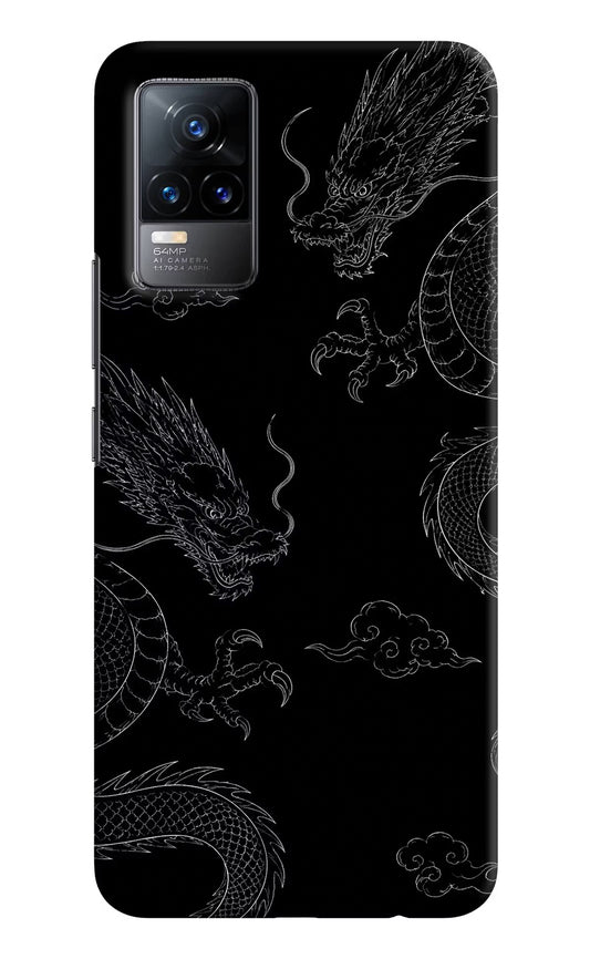 Twin Dragons Vivo Y73/V21E 4G Hard Case Back Cover by Casekaro
