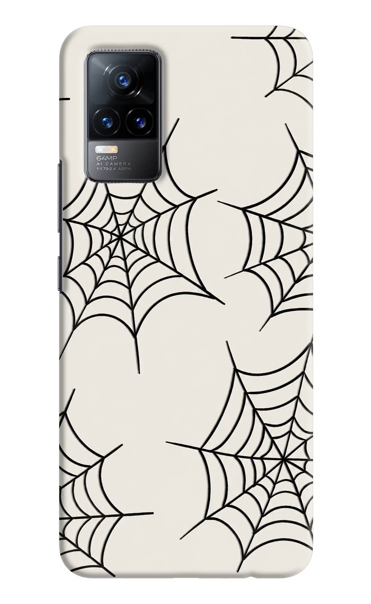 Spider Web Vivo Y73/V21E 4G Hard Case Back Cover by Casekaro
