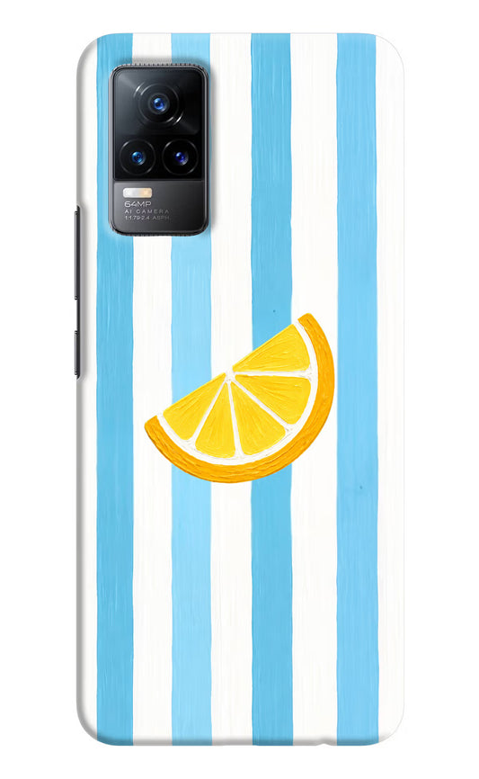 Summer Lemon Vivo Y73/V21E 4G Hard Case Back Cover by Casekaro