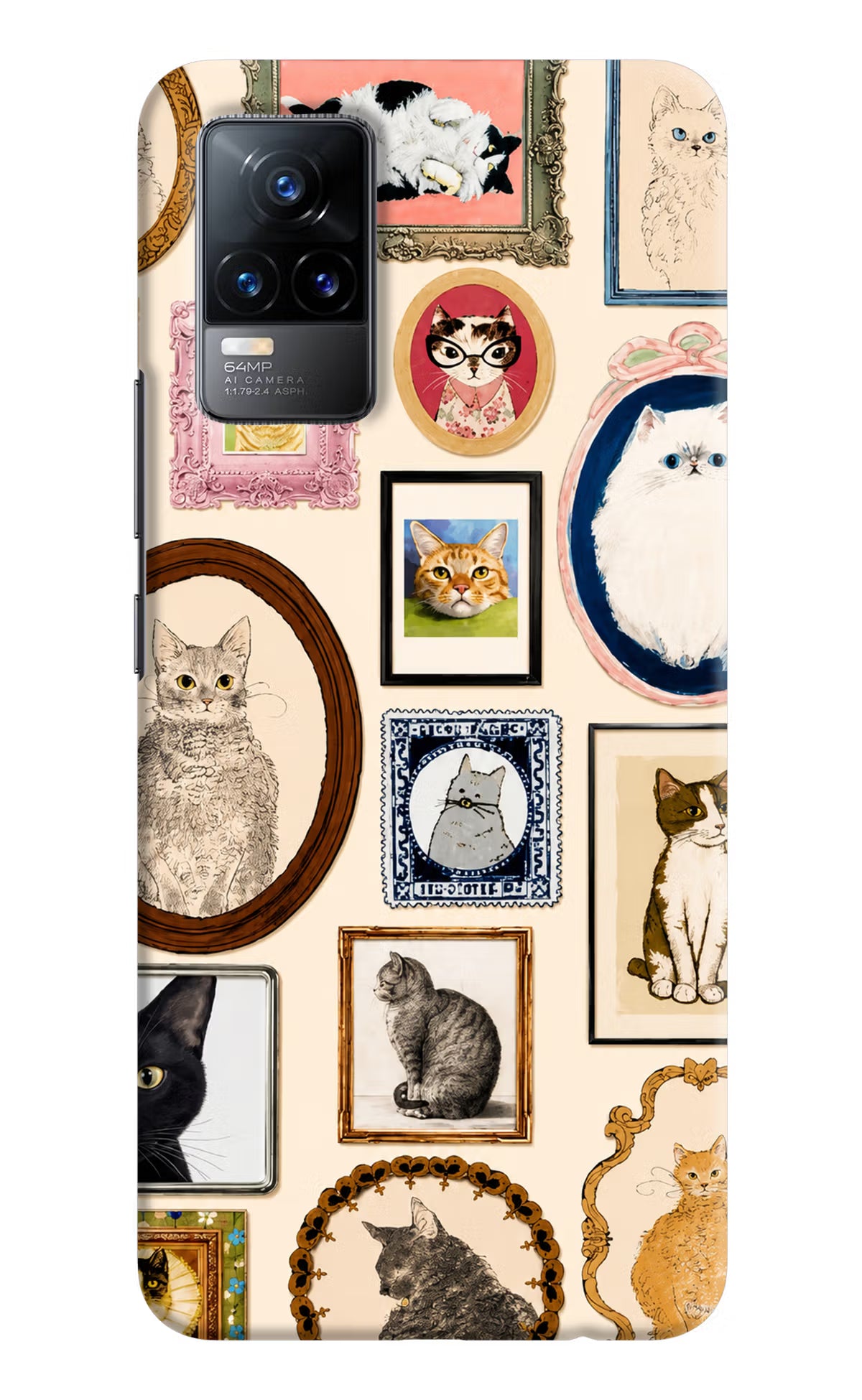 Mirror Cats Vivo Y73/V21E 4G Back Cover