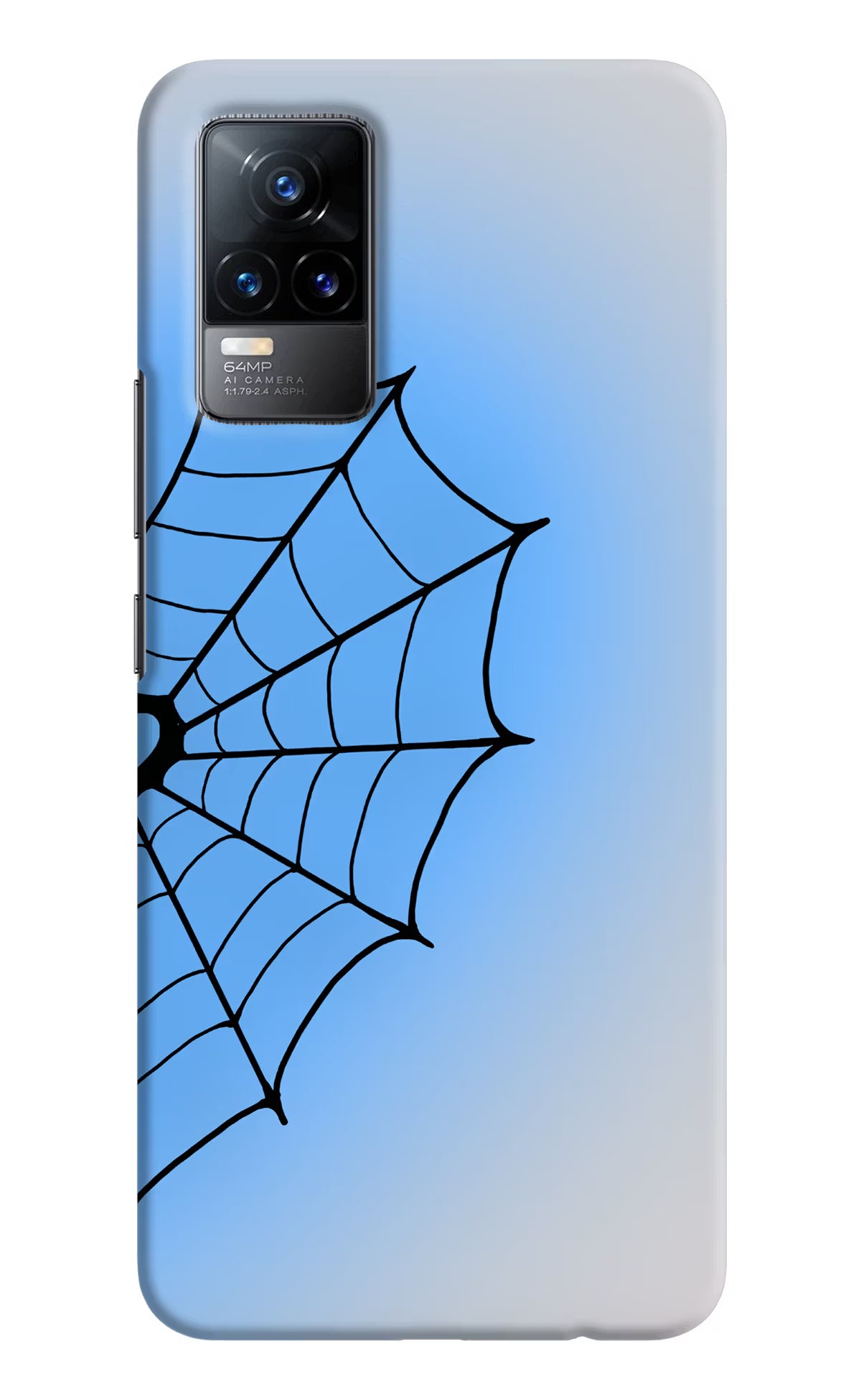 Blue Web Vivo Y73/V21E 4G Back Cover