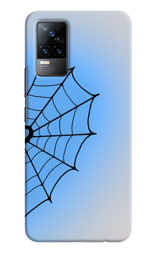 Blue Web Vivo Y73/V21E 4G Hard Case Back Cover by Casekaro
