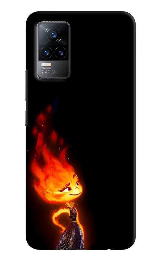 Ember Flame Vivo Y73/V21E 4G Hard Case Back Cover by Casekaro