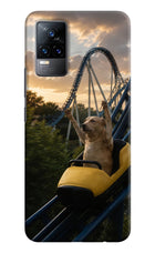 Rollercoaster Dog Vivo Y73/V21E 4G Hard Case Back Cover by Casekaro