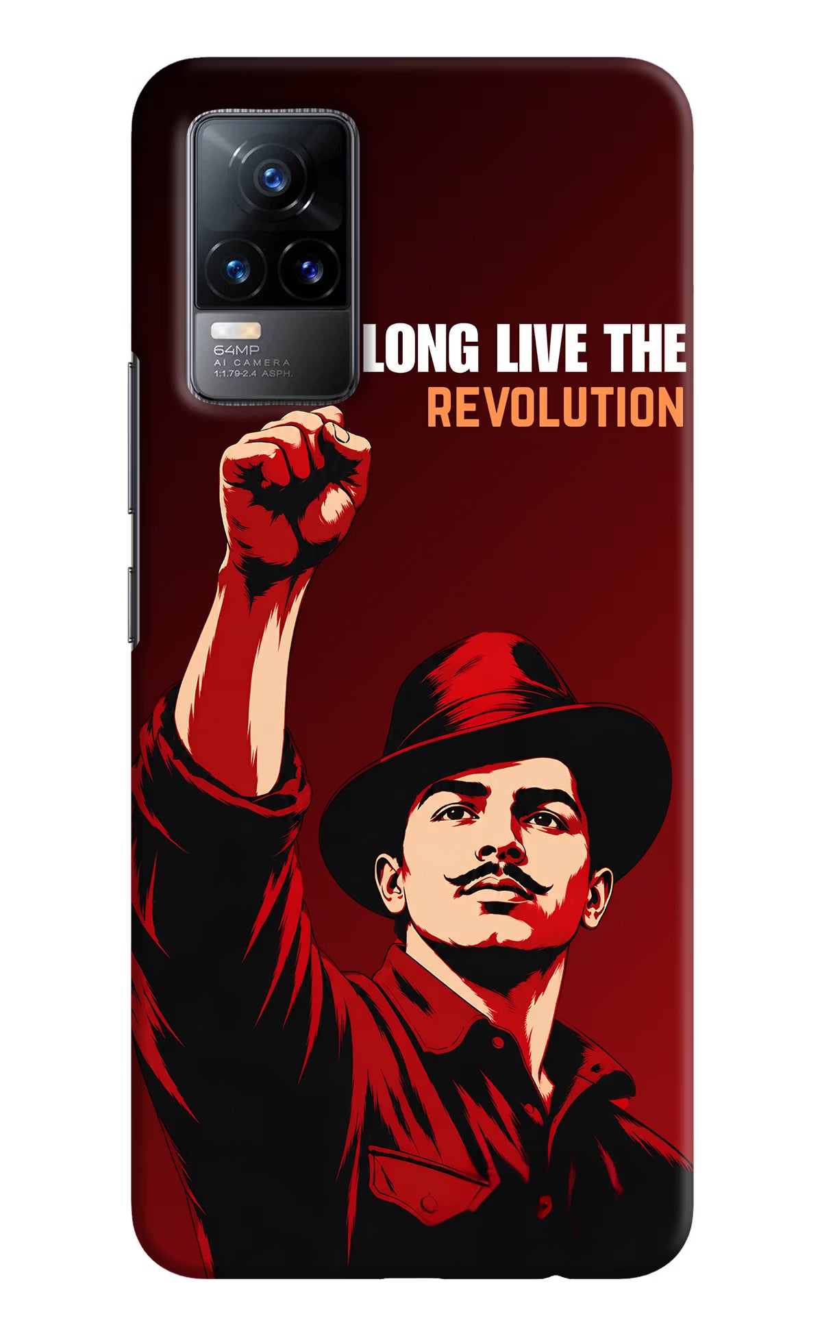 Bhagat Singh Revolution Vivo Y73/V21E 4G Back Cover