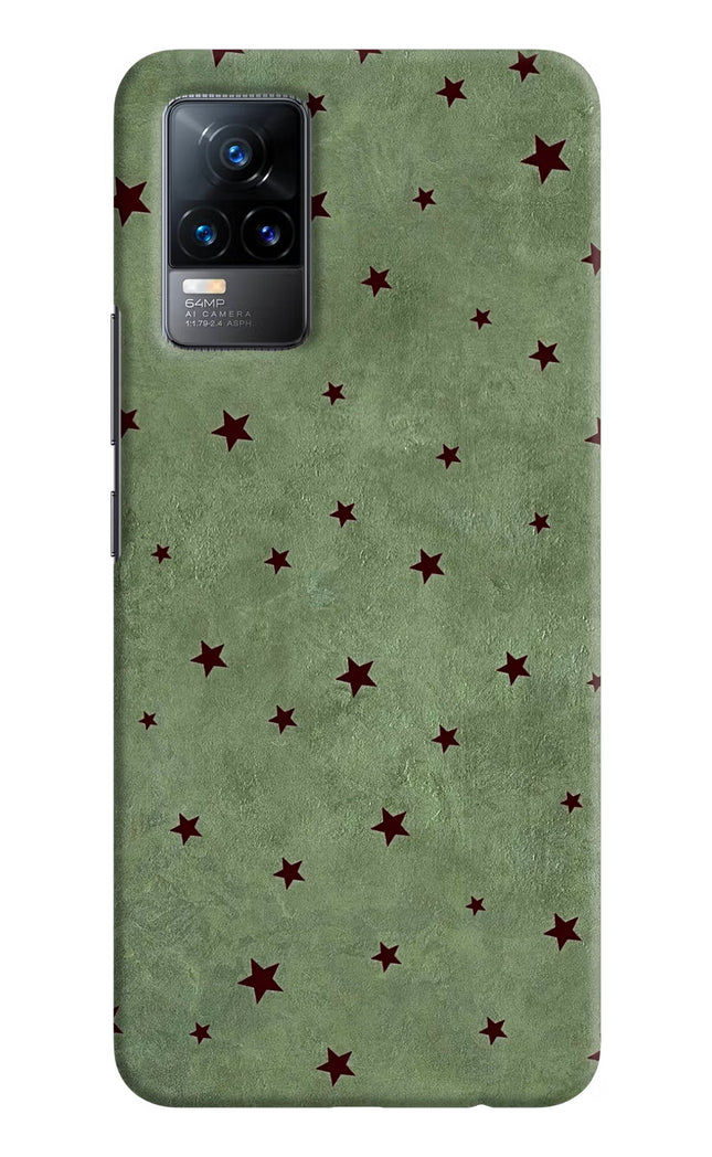 Green Stars Vivo Y73/V21E 4G Hard Case Back Cover by Casekaro