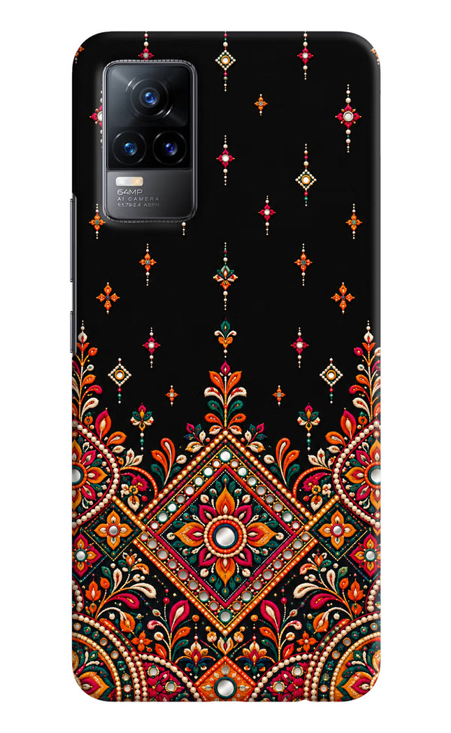 Noir Mehfil Vivo Y73/V21E 4G Hard Case Back Cover by Casekaro