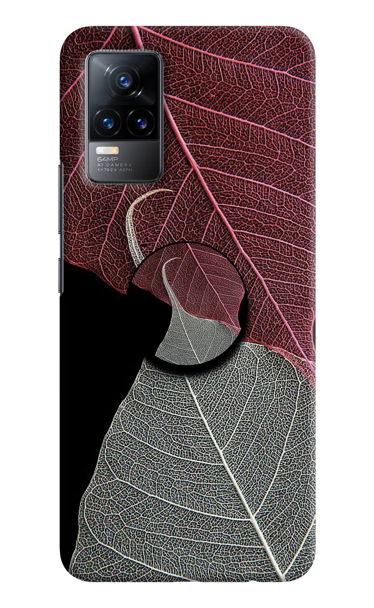 Leaf Pattern Vivo Y73/V21E 4G Pop Case by Casekaro