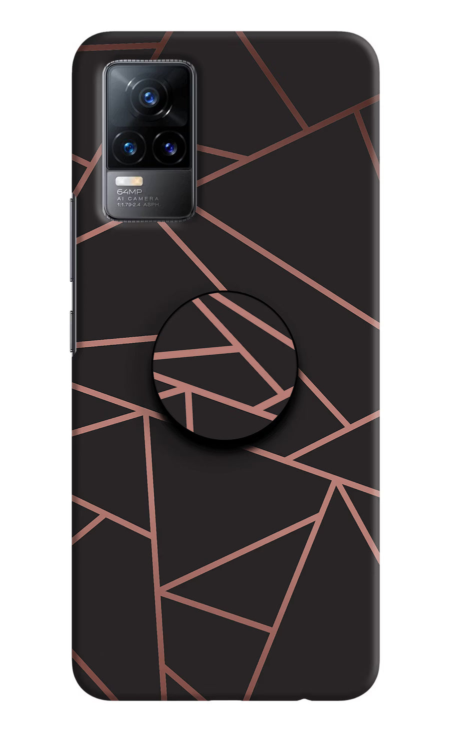 Geometric Pattern Vivo Y73/V21E 4G Pop Case, Hard case