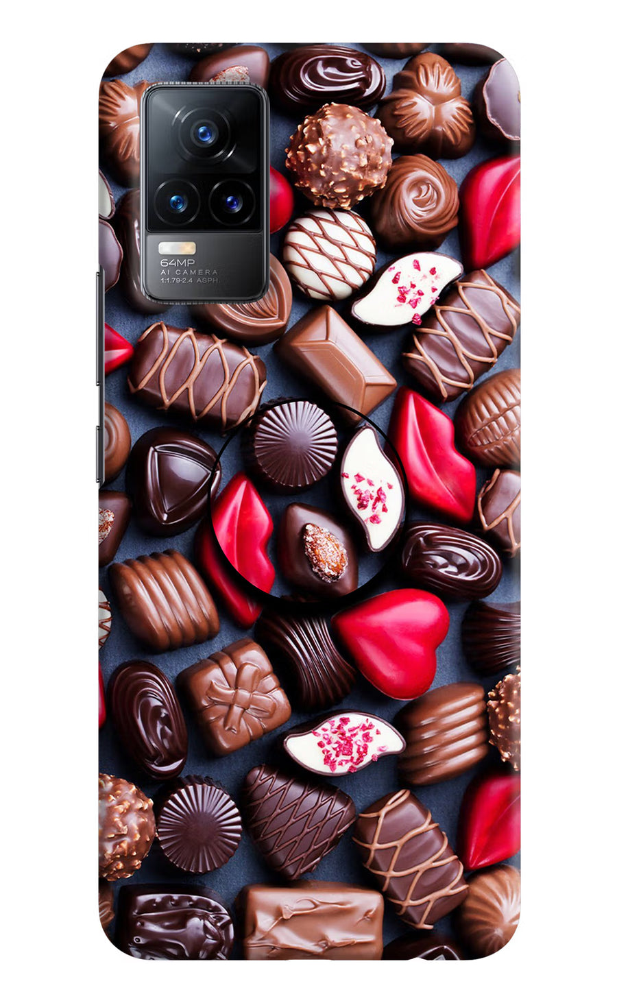 Chocolates Vivo Y73/V21E 4G Pop Case, Hard case
