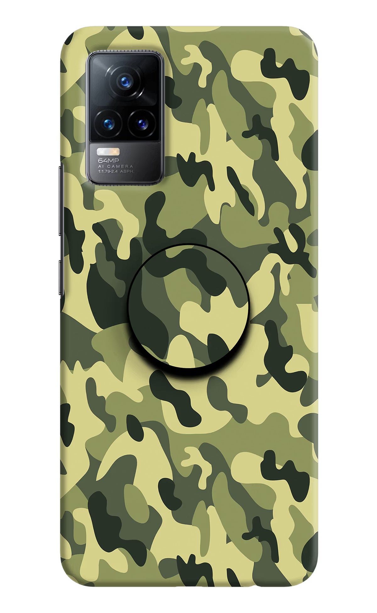 Camouflage Vivo Y73/V21E 4G Pop Case by Casekaro