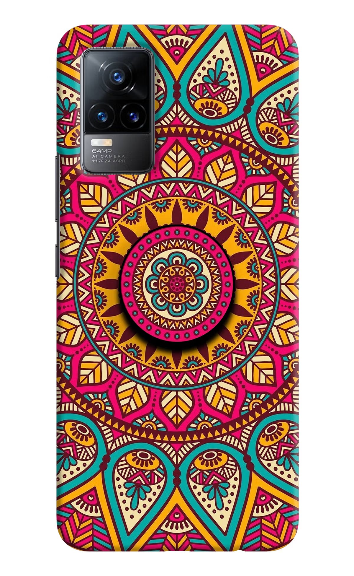 Mandala Vivo Y73/V21E 4G Pop Case by Casekaro