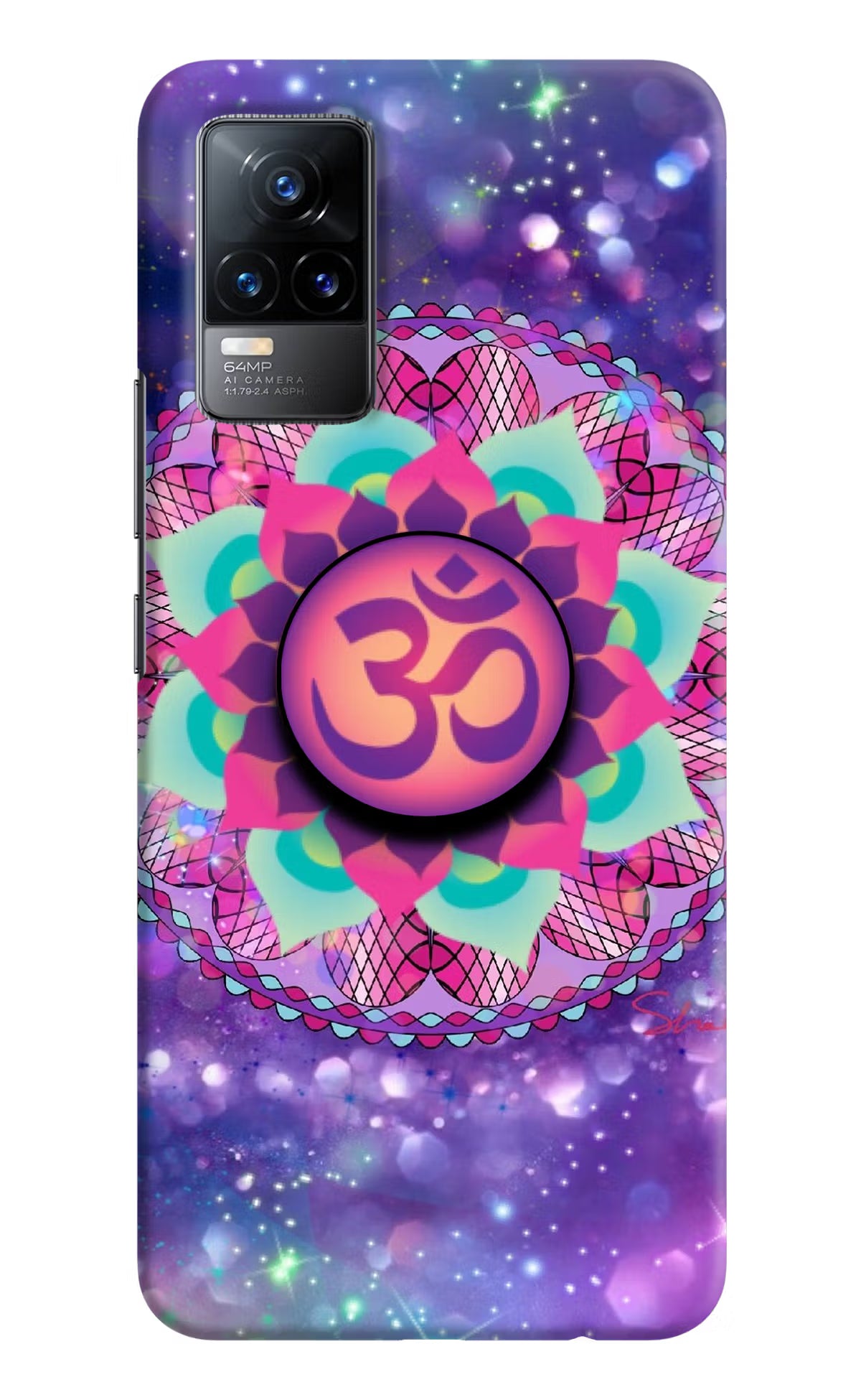Om Purple Vivo Y73/V21E 4G Pop Case by Casekaro