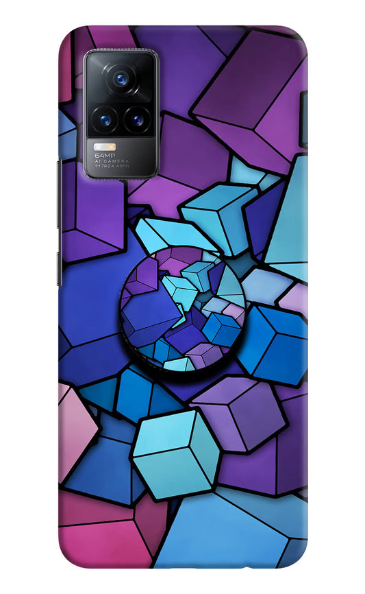 Cubic Abstract Vivo Y73/V21E 4G Pop Case by Casekaro