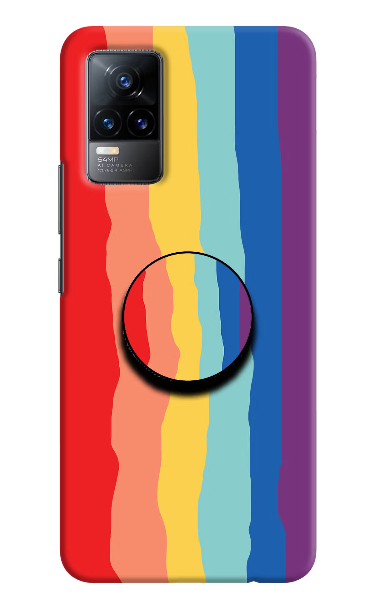 Rainbow Vivo Y73/V21E 4G Pop Case by Casekaro