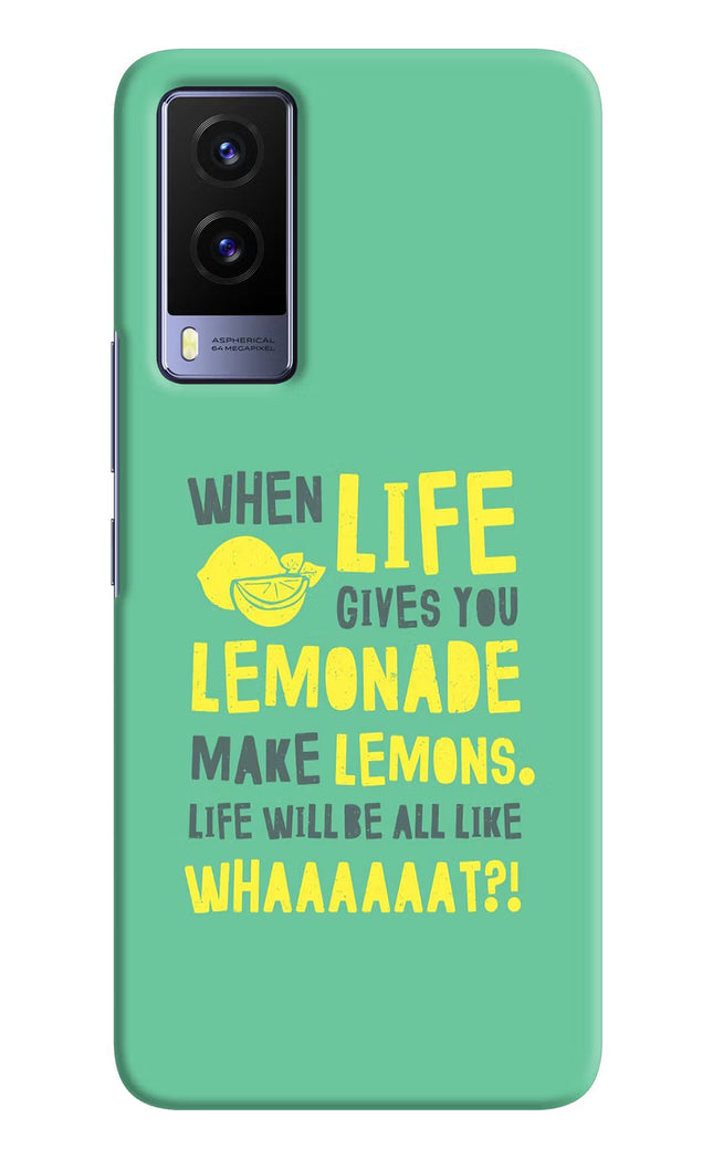 Quote Vivo V21E 5G Hard Case Back Cover by Casekaro