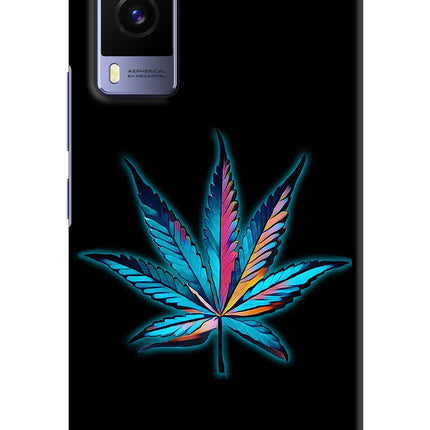 Weed Vivo V21E 5G Hard Case Back Cover by Casekaro