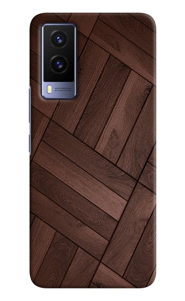 Wooden Texture Design Vivo V21E 5G Hard Case Back Cover by Casekaro