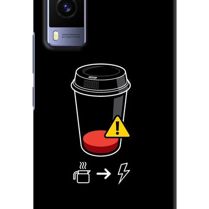 Coffee Vivo V21E 5G Hard Case Back Cover by Casekaro