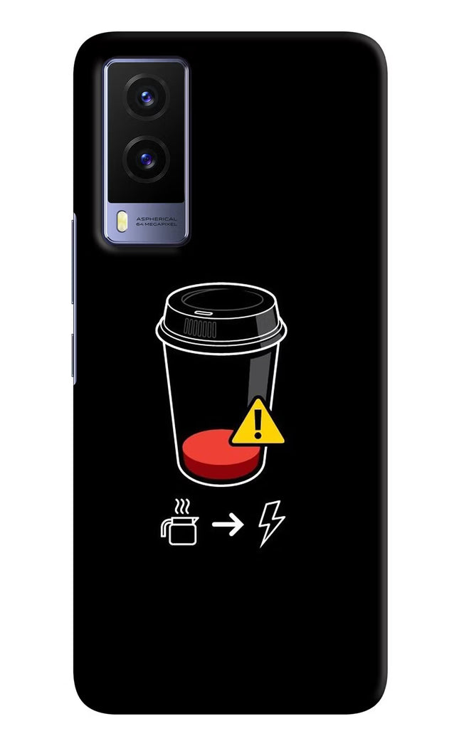 Coffee Vivo V21E 5G Hard Case Back Cover by Casekaro