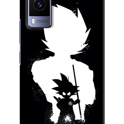 Goku Shadow Vivo V21E 5G Hard Case Back Cover by Casekaro