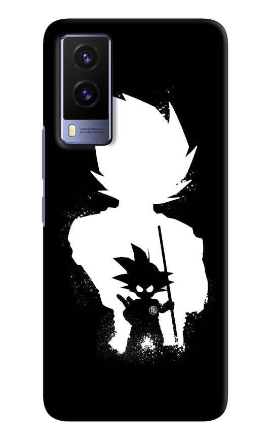 Goku Shadow Vivo V21E 5G Hard Case Back Cover by Casekaro
