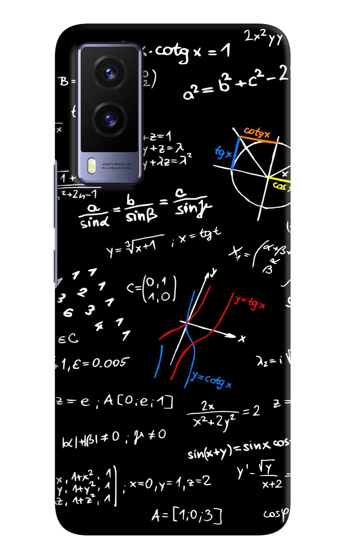 Mathematics Formula Vivo V21E 5G Hard Case Back Cover by Casekaro