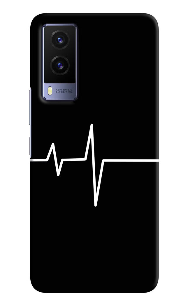 Heart Beats Vivo V21E 5G Hard Case Back Cover by Casekaro