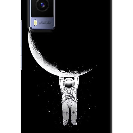 Moon Space Vivo V21E 5G Hard Case Back Cover by Casekaro