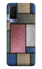 Multicolor Jeans Vivo V21E 5G Hard Case Back Cover by Casekaro