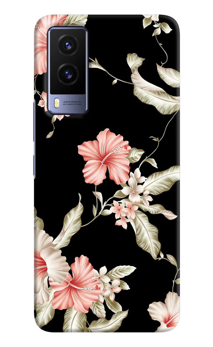 Flowers Vivo V21E 5G Back Cover, Hard case