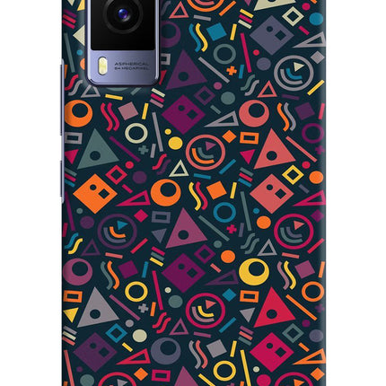 Geometric Abstract Vivo V21E 5G Hard Case Back Cover by Casekaro