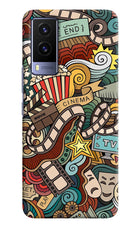 Cinema Abstract Vivo V21E 5G Hard Case Back Cover by Casekaro