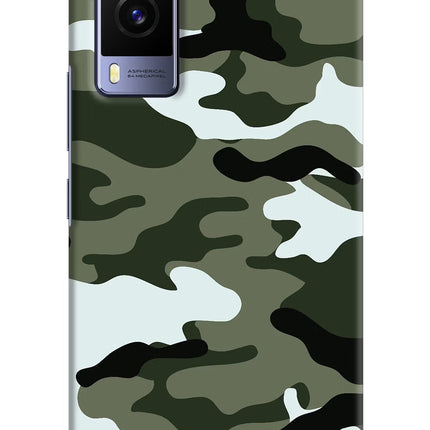 Camouflage Vivo V21E 5G Hard Case Back Cover by Casekaro
