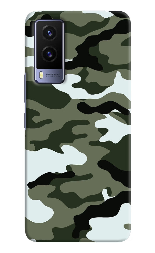 Camouflage Vivo V21E 5G Hard Case Back Cover by Casekaro