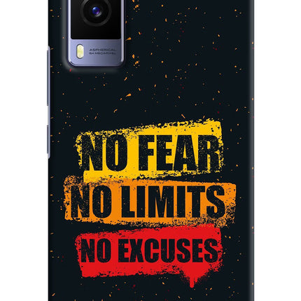 No Fear No Limits No Excuse Vivo V21E 5G Hard Case Back Cover by Casekaro