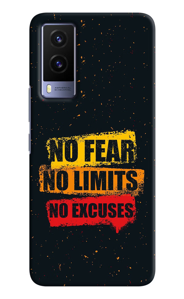 No Fear No Limits No Excuse Vivo V21E 5G Hard Case Back Cover by Casekaro