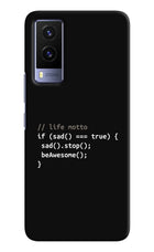 Life Motto Code Vivo V21E 5G Hard Case Back Cover by Casekaro