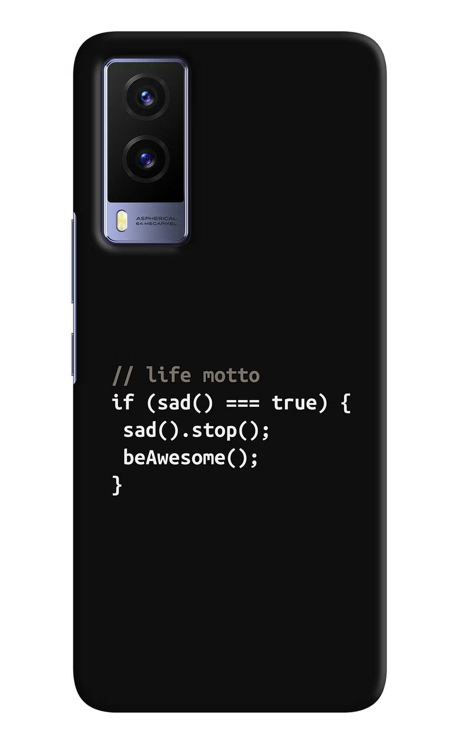 Life Motto Code Vivo V21E 5G Back Cover, Hard case