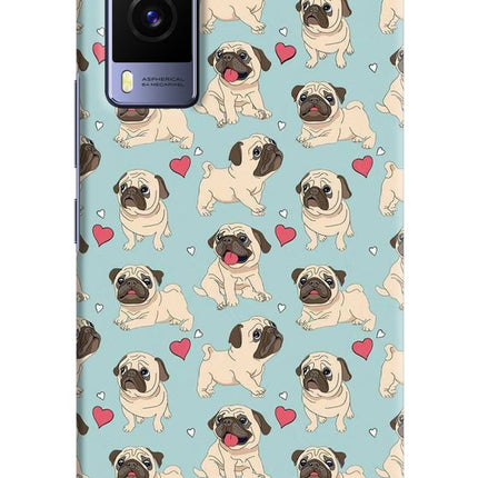 Pug Dog Vivo V21E 5G Hard Case Back Cover by Casekaro